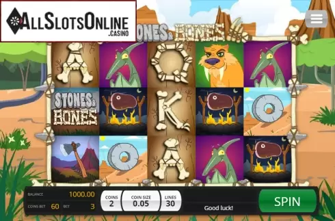 Game Workflow screen. Stones and Bones from Saucify