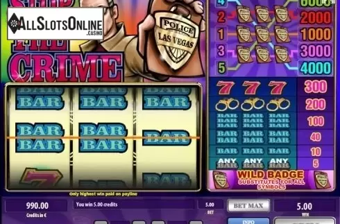 Win screen. Stop The Crime from Tom Horn Gaming