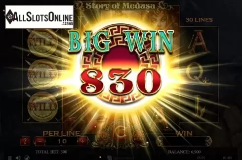 Big Win. Story Of Medusa from Spinomenal