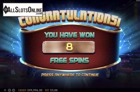 Free Spins 2. Street Racer from Pragmatic Play