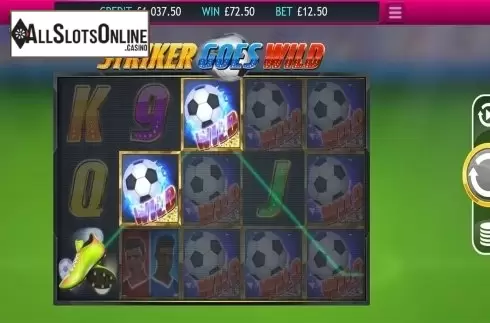 Wild win screen. Striker Goes Wild from Eyecon