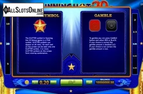 Screen4. Stunning Hot 20 Deluxe from BF games