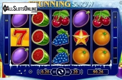 Reel screen. Stunning Snow from BF games