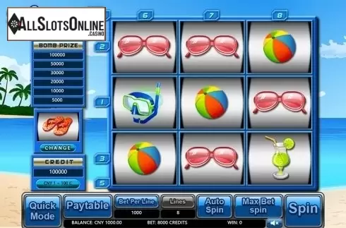 Reels screen. Summer Beach from Aiwin Games