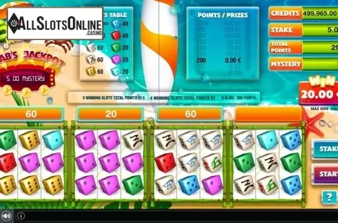 Win Screen. Summer Dice 2 from GAMING1