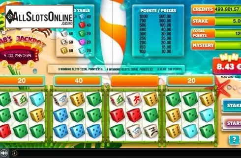 Win Screen 2. Summer Dice 2 from GAMING1