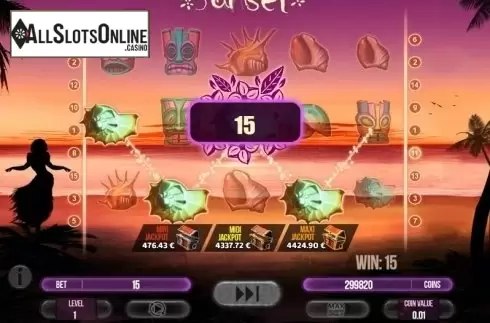 Win screen. Sunset (Fugaso) from Fugaso