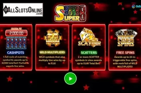 Start Screen. Super 8 (MetaGU) from MetaGU