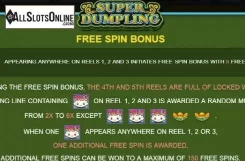 Paytable 2. Super Dumpling from JDB168