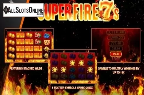 Intro screen. Super Fire 7s from Inspired Gaming