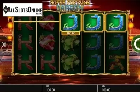 Win Screen . Super Fortune Dragon from Blueprint