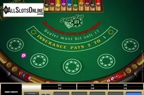 Game Screen 1. Super Fun 21 (Microgaming) from Microgaming