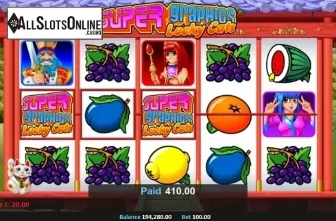 Win Screen 4. Super Graphics Lucky Cats from Realistic