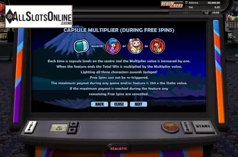 Paytable 4. Super Graphics Super Lucky from Realistic