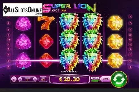 Win Screen. Super Lion from Skywind Group