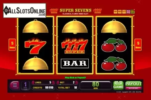 Win screen. Super Sevens (Belatra Games) from Belatra Games