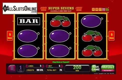 Win screen 2. Super Sevens (Belatra Games) from Belatra Games
