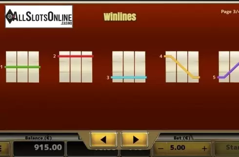 Paylines. Super Wheels Progressive from Air Dice