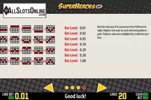 Winlines. SuperHeroes HD from World Match