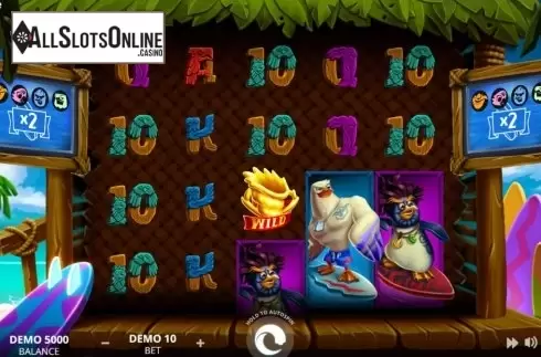 Reel screen. Surf Zone from Evoplay Entertainment