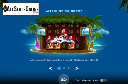 Start Screen. Surf Zone from Evoplay Entertainment