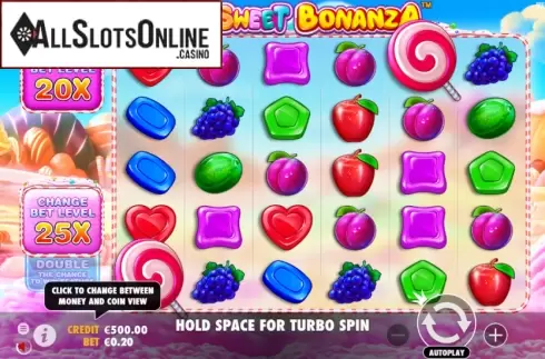 Reel Screen . Sweet Bonanza from Pragmatic Play