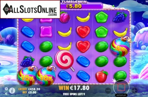 Free Spins Reels. Sweet Bonanza from Pragmatic Play