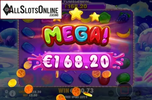 Mega Win. Sweet Bonanza from Pragmatic Play