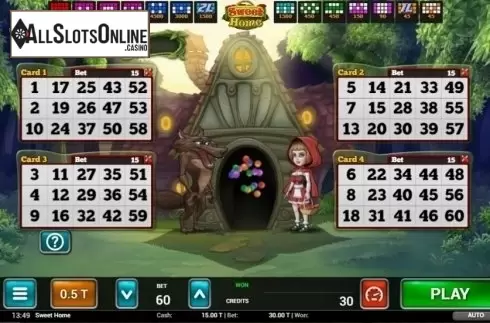 Game Screen 1. Sweet Home Bingo from MGA