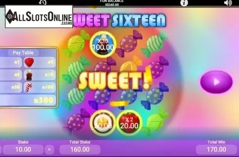 Game workflow 3. Sweet Sixteen	 from 1X2gaming