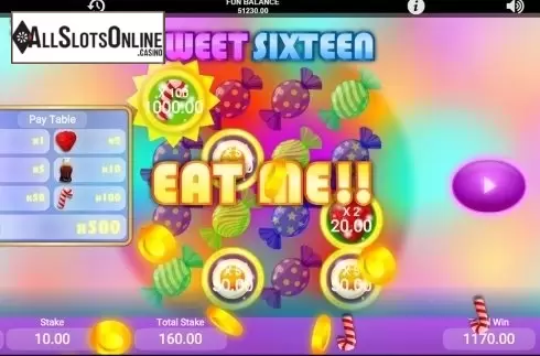 Game workflow 4. Sweet Sixteen	 from 1X2gaming