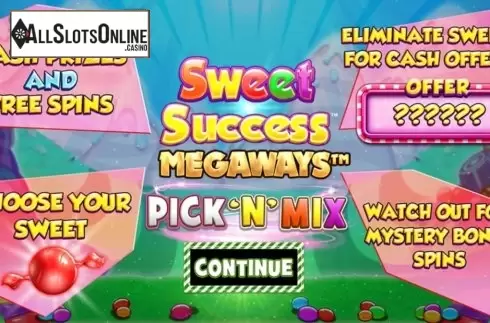 Bonus Game 2. Sweet Success Megaways from Blueprint