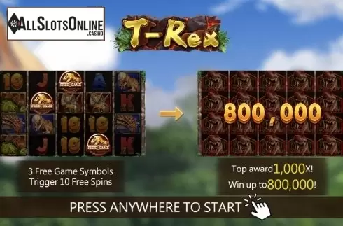 Start screen 1. T-Rex (Dragoon Soft) from Dragoon Soft