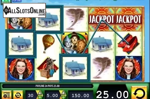 Win screen. The Wizard of Oz (WMS) from WMS