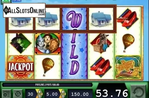 Expanding Wild screen. The Wizard of Oz (WMS) from WMS