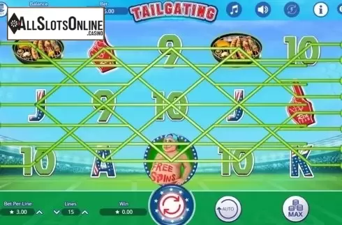 Game Workflow screen (Betway). Tailgating from Booming Games