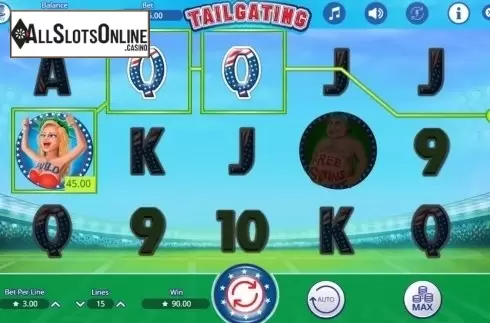 Win Screen 2. Tailgating from Booming Games
