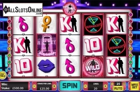 Game Workflow screen. Take Me Out Date Night from Gamesys