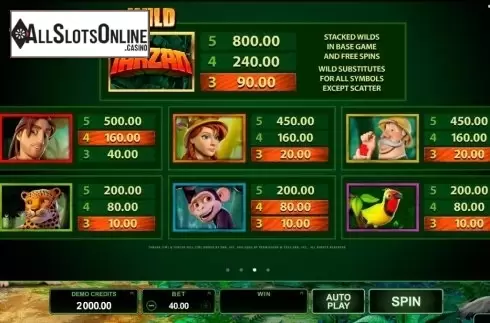 3. Tarzan (Microgaming) from Microgaming