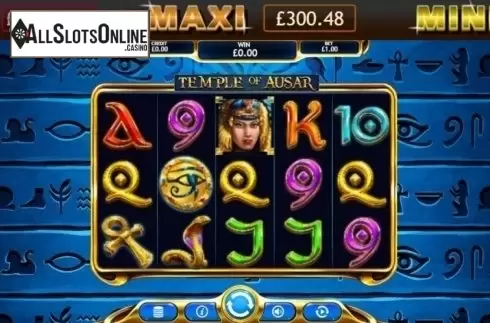 Reel Screen. Temple of Ausar Jackpot from Eyecon