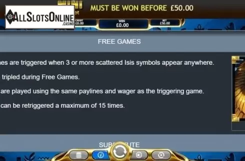 Free Games. Temple of Ausar Jackpot from Eyecon