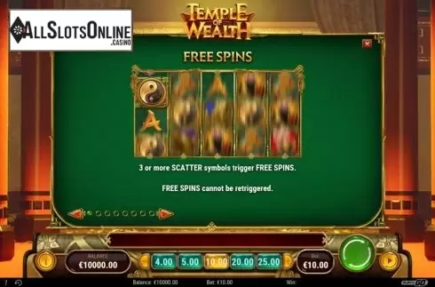 Features 1. Temple of Wealth from Play'n Go