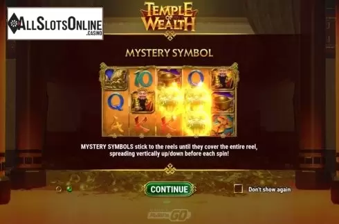 Start Screen 2. Temple of Wealth from Play'n Go