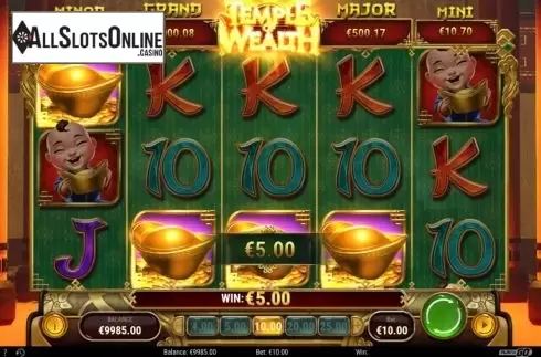 Win Screen 2. Temple of Wealth from Play'n Go