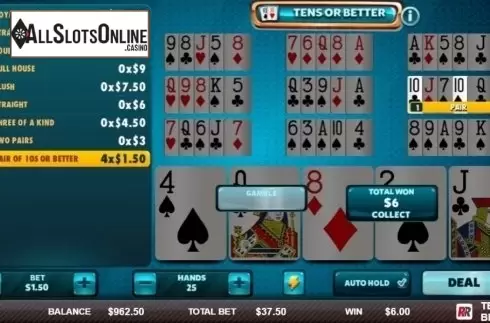 Game Screen 2. Tens or Better (Red Rake) from Red Rake