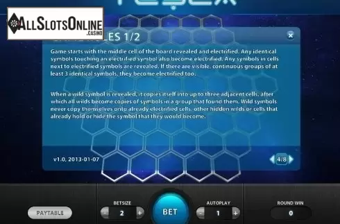 Paytable 4. Tesla (Relax) from Relax Gaming