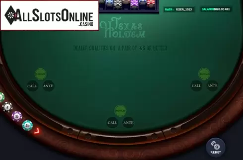 Start Screen. Texas Holdem (Smartsoft Gaming) from Smartsoft Gaming