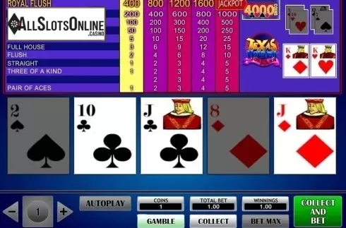 Game Screen. Texas Hold'em Joker Poker (iSoftBet) from iSoftBet