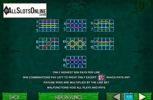 Paytable 2. Thai Paradise from Playtech