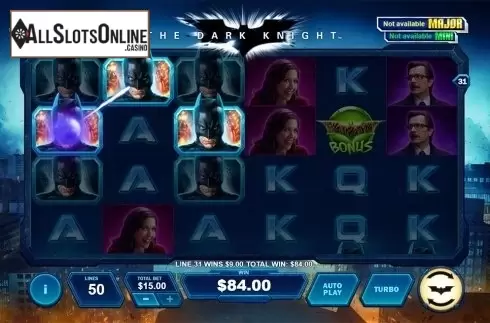 Game workflow 2. The Dark Knight (Playtech) from Playtech